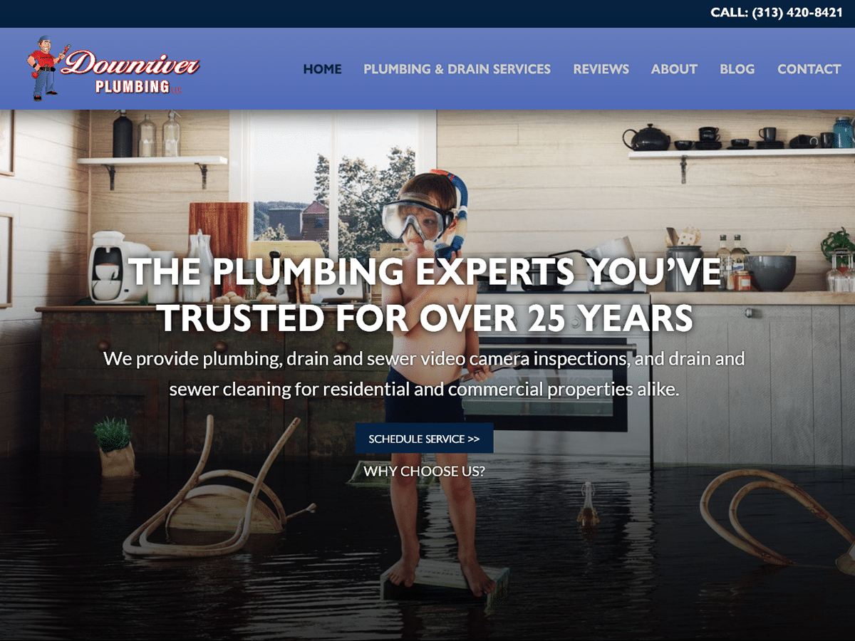 Downriver Plumbing, LLC Launches New Website